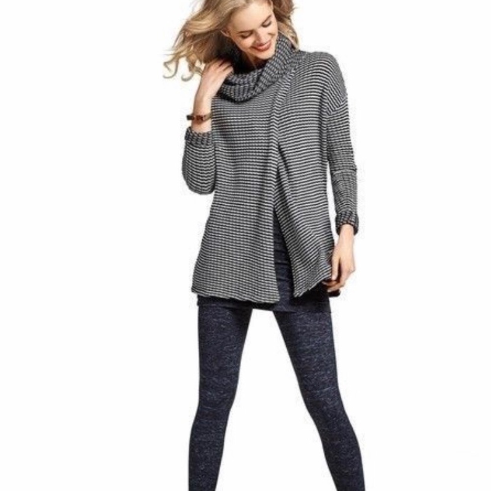 Cabi Fergie Cowl Neck Split Sweater size XS
